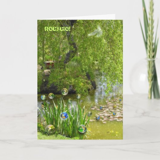 Recycelnd Erde! Karte (Vorderseite)