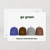 Recycelnd Frauen (beachten Sie das Recht) Postkarte (Vorne/Hinten)