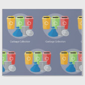 Recycelnd Garbage Collection Geschenkpapier (Flach)