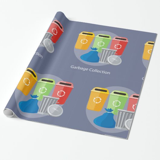 Recycelnd Garbage Collection Geschenkpapier (Ungerollt)