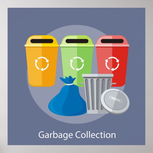 Recycelnd Garbage Collection Poster (Vorne)