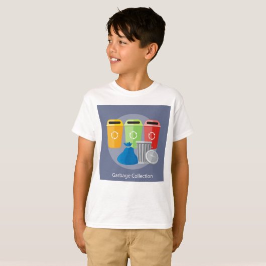 Recycelnd Garbage Collection T-Shirt (Vorne ganz)