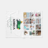 Recycelnd Garbage Truck Baby Boy 1. Jahr Fotos Fleecedecke (Vorderseite (Horizontal))