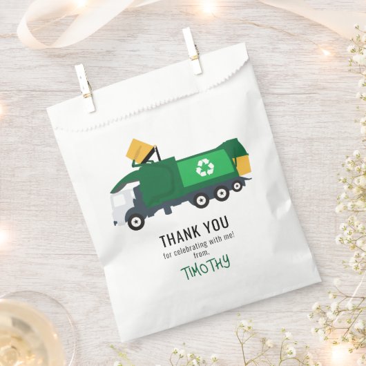 Recycelnd Garbage Truck Geburtstagspartei Geschenktütchen (Ausgeschnitten)