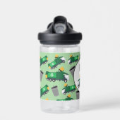 Recycelnd Garbage Truck Muster Boys Name Trinkflasche (Vorne)
