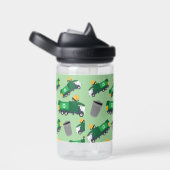 Recycelnd Garbage Truck Muster Boys Name Trinkflasche (rechts)