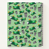 Recycelnd Garbage Trucks Pattern Kids Notizblock (Rückseite)