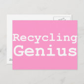 Recycelnd Genießergeschenke Postkarte (Vorne/Hinten)