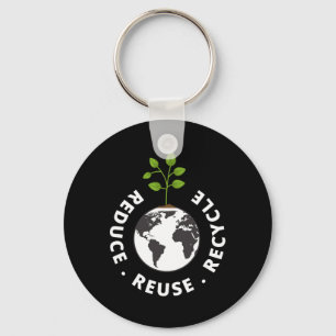 Recycelnd Geschenkumgebung am Earth Day reduziert  Schlüsselanhänger