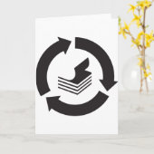 Recycelnd Grußkarten Karte (Gelbe Blume)