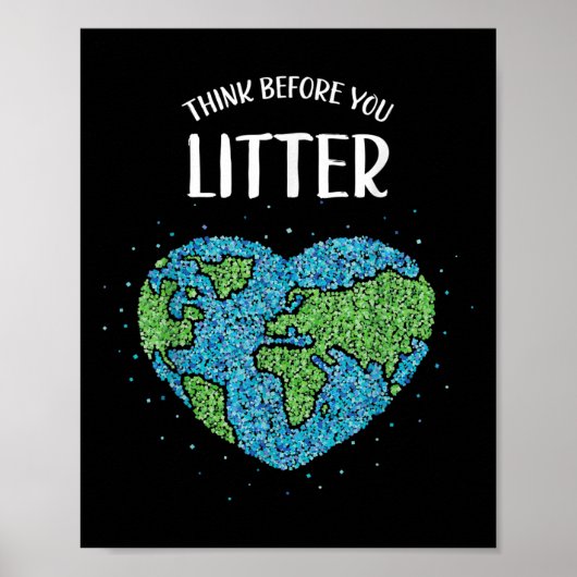 Recycelnd Klimaschutz Poster (Vorne)