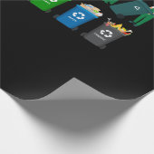 Recycelnd LKW Geschenkpapier (Ecke)