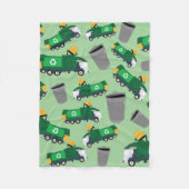 Recycelnd LKW-Muster Fleecedecke (Vorderseite)