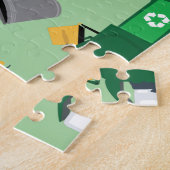 Recycelnd LKW-Muster Puzzle (Seite)