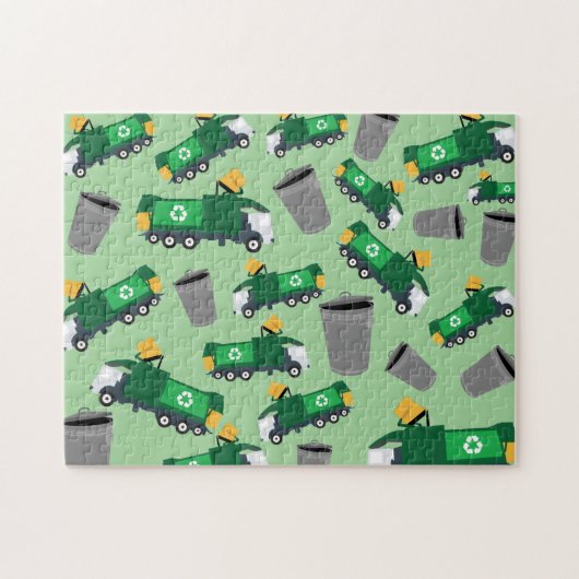 Recycelnd LKW-Muster Puzzle (Horizontal)