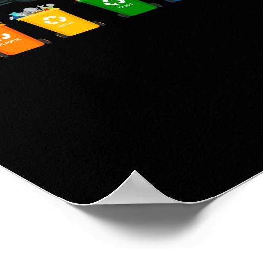 Recycelnd LKW Poster (Ecke)