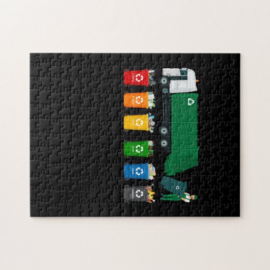 Recycelnd LKW Puzzle (Horizontal)