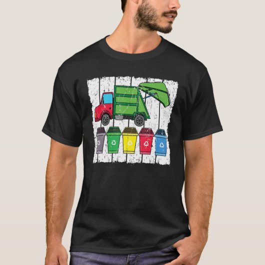 Recycelnd LKW-Umweltschützer Recyclin E T-Shirt (Vorderseite)