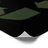 Recycelnd Logo Earth Costume Gerecycelt Geschenke  Poster (Ecke)