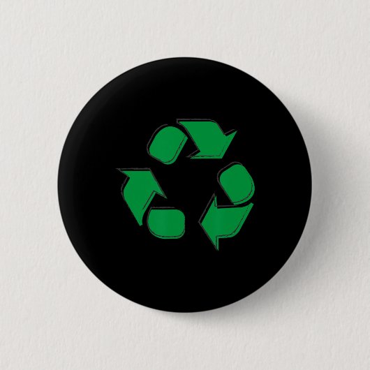 Recycelnd Logos Gerecycelt Symbol Earth Day Boys G Button (Vorderseite)