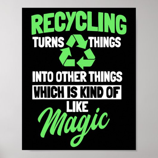 Recycelnd Logoumgeber Recycle Earth Day Poster (Vorne)