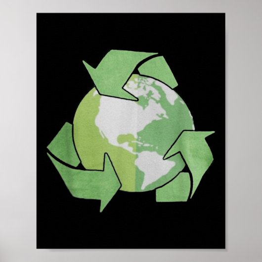 Recycelnd Mädchen, Recycelnd Kinder, Recycelnd für Poster (Vorne)