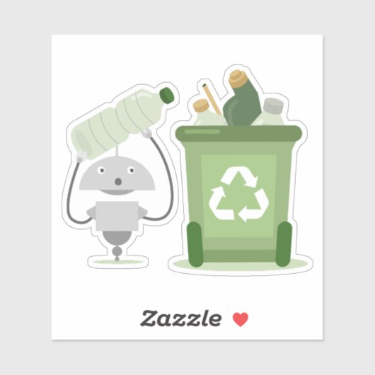 Recycelnd Mia Aufkleber (Blatt)