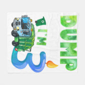 Recycelnd Müll 3 Jahre alter Müllwagen 3. Fleecedecke (Vorderseite (Horizontal))
