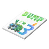 Recycelnd Müll 3 Jahre alter Müllwagen 3. Notizblock (Rotiert)