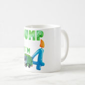 Recycelnd Müll 4 Jahre alter Müllwagen 4. Kaffeetasse (VorderseiteRechts)