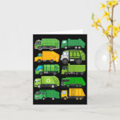 Recycelnd Mülltransporter Kindergeburtstag Geschen Karte (Gelbe Blume)