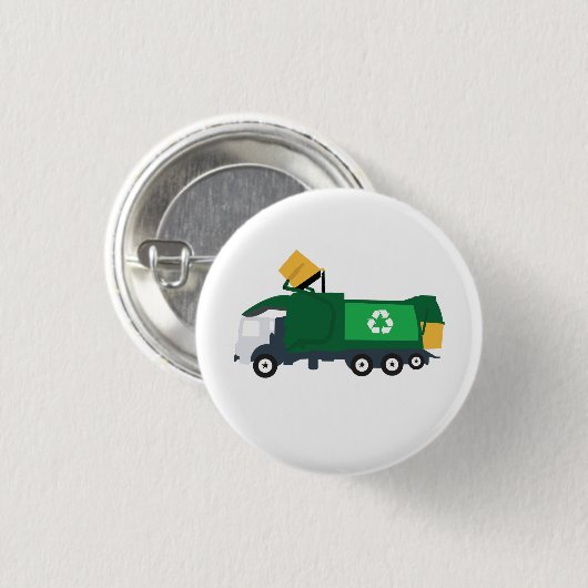Recycelnd Müllwagen Button (Vorne & Hinten)