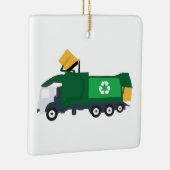 Recycelnd Müllwagen Keramikornament (Rechts)