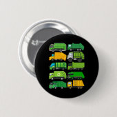 Recycelnd Müllwagen Kindergeburtstag Geschenke Ea Button (Vorne & Hinten)