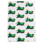 Recycelnd Müllwagen Mittlere Geschenktüte (Rückseite)