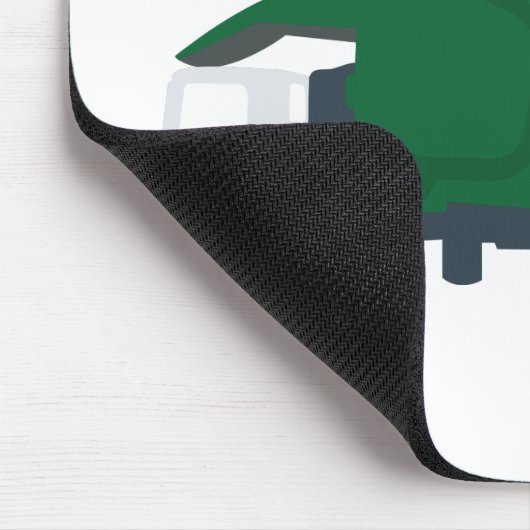 Recycelnd Müllwagen Mousepad (Ecke)