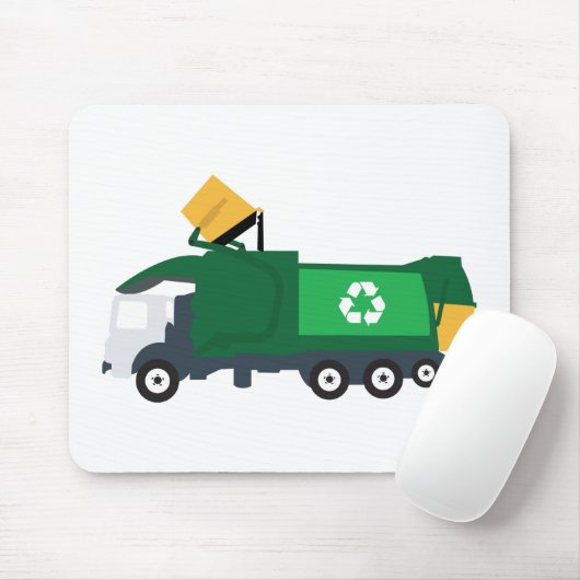 Recycelnd Müllwagen Mousepad (Mit Mouse)