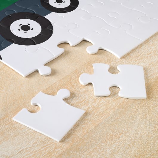 Recycelnd Müllwagen Puzzle (Seite)