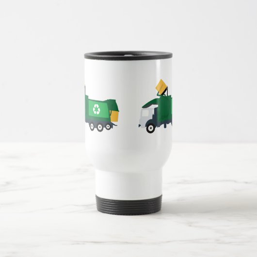Recycelnd Müllwagen Reisebecher (Mittel)