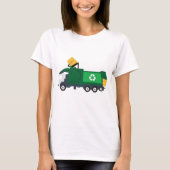 Recycelnd Müllwagen T-Shirt (Vorderseite)