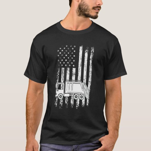 Recycelnd Müllwagen - USA - Müllhalde T-Shirt (Vorderseite)