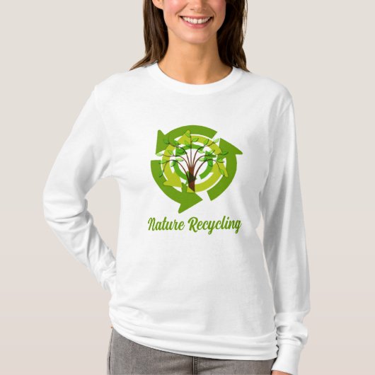 Recycelnd Natur T-Shirt (Vorderseite)