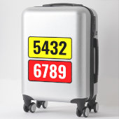 Recycelnd Papierkorb kann - benutzerdefinierte Str Aufkleber (Koffer)