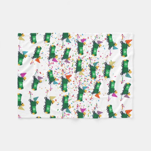 Recycelnd Party-Muster für LKW Fleecedecke (Vorderseite (Horizontal))