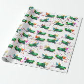 Recycelnd Party-Muster für LKW Geschenkpapier (Ungerollt)