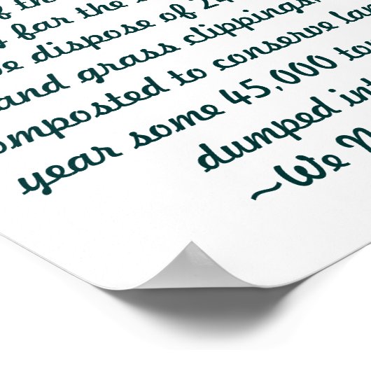 Recycelnd Poster (Ecke)