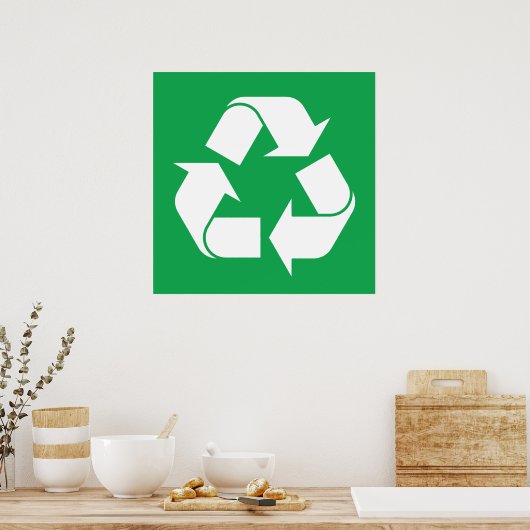 Recycelnd Poster (Küche)