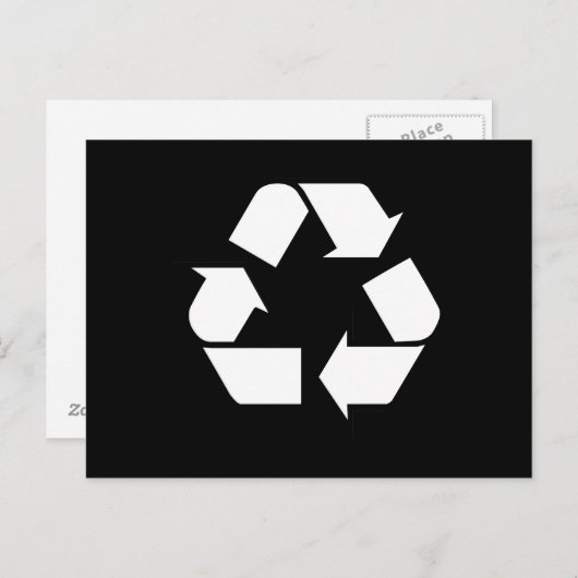 Recycelnd Postkarte (Vorne/Hinten)