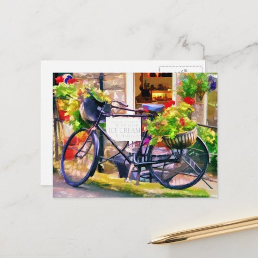 RECYCELND POSTKARTE (Vorderseite/Rückseite Beispiel)