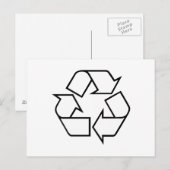 Recycelnd Postkarte (Vorne/Hinten)